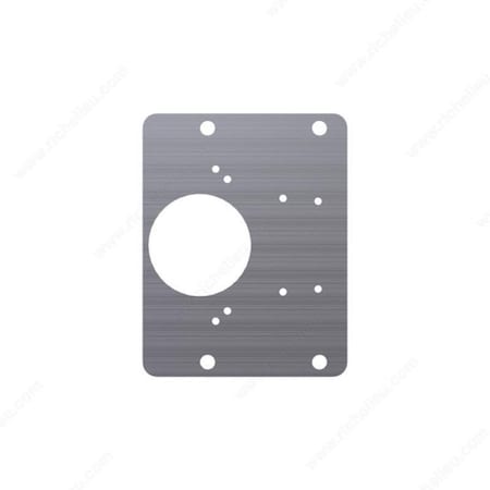 Richelieu Richelieu 4.88 in. W X 5.98 in. L Gray Steel Hinge Plate 1 pk RICHINGEPLATE